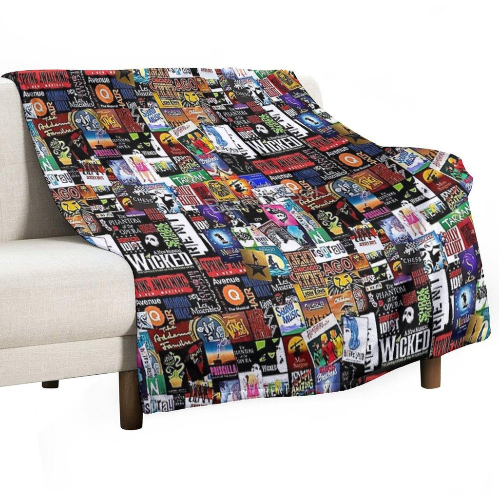 Collage II Musical All-season Throw Blanket