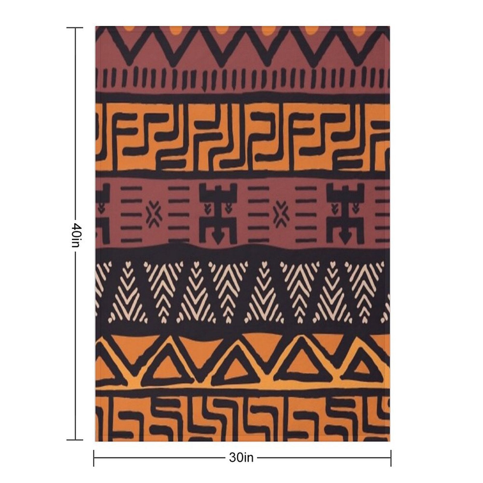 African Tribal Print Lightweight Throw Blanket