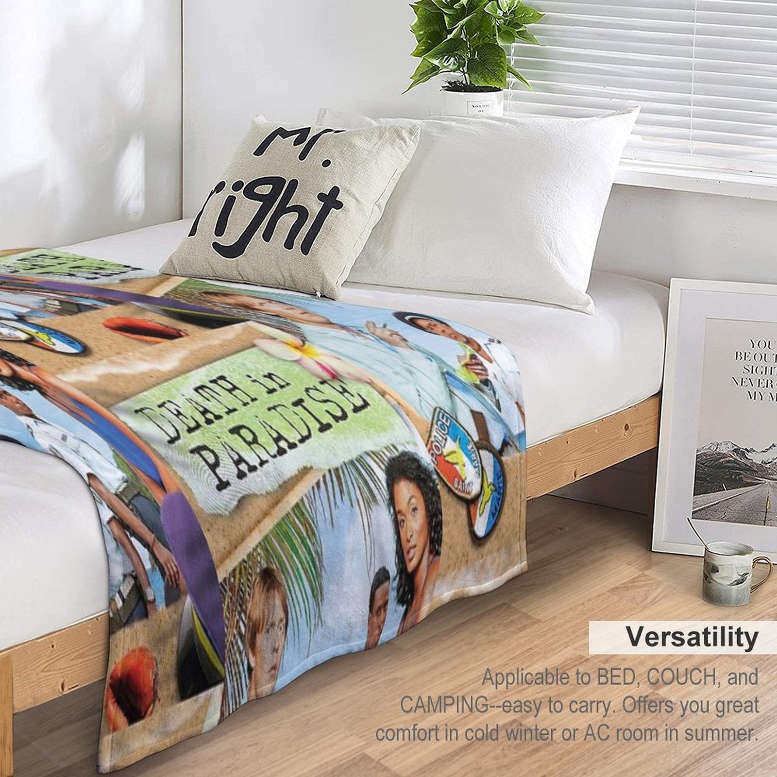 BBC Death in Paradise Plush Throw Blanket