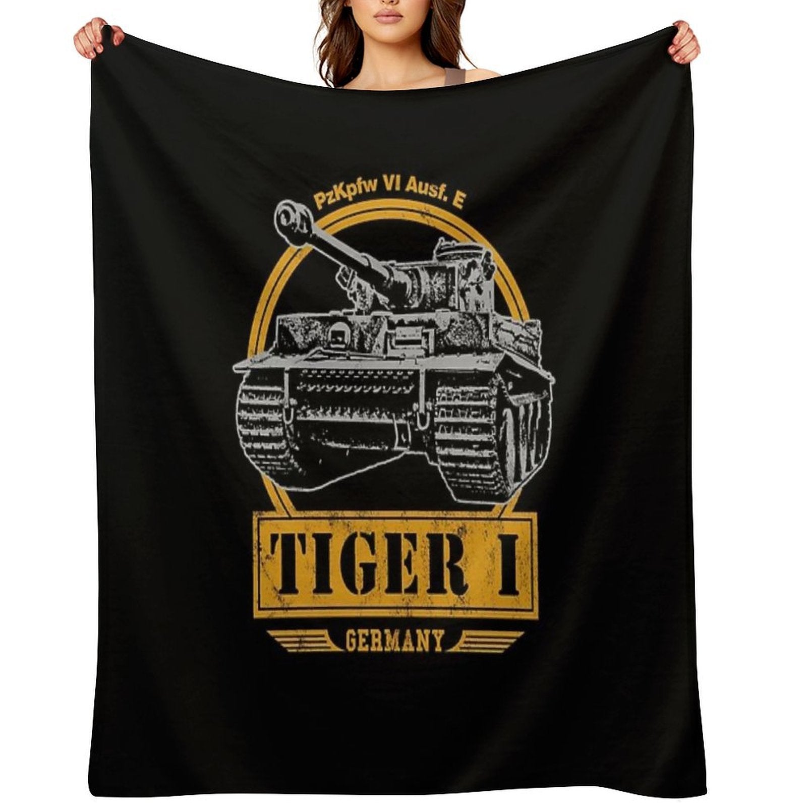 Tiger I - WW2 German Tank Sustainable Throw Blanket