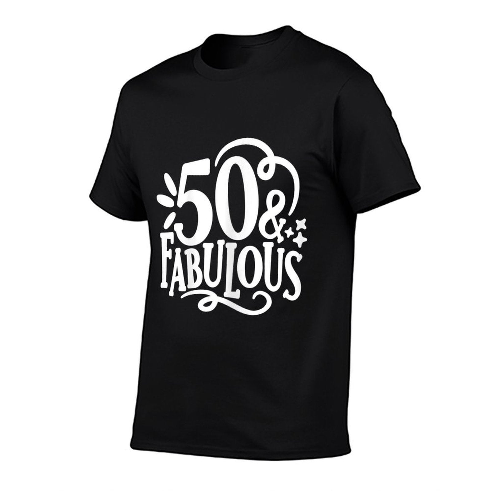 Womens 50 &amp; Fabulous, 50th Birthday Party, Happy 50th Birthday  Lightweight T-Shirt