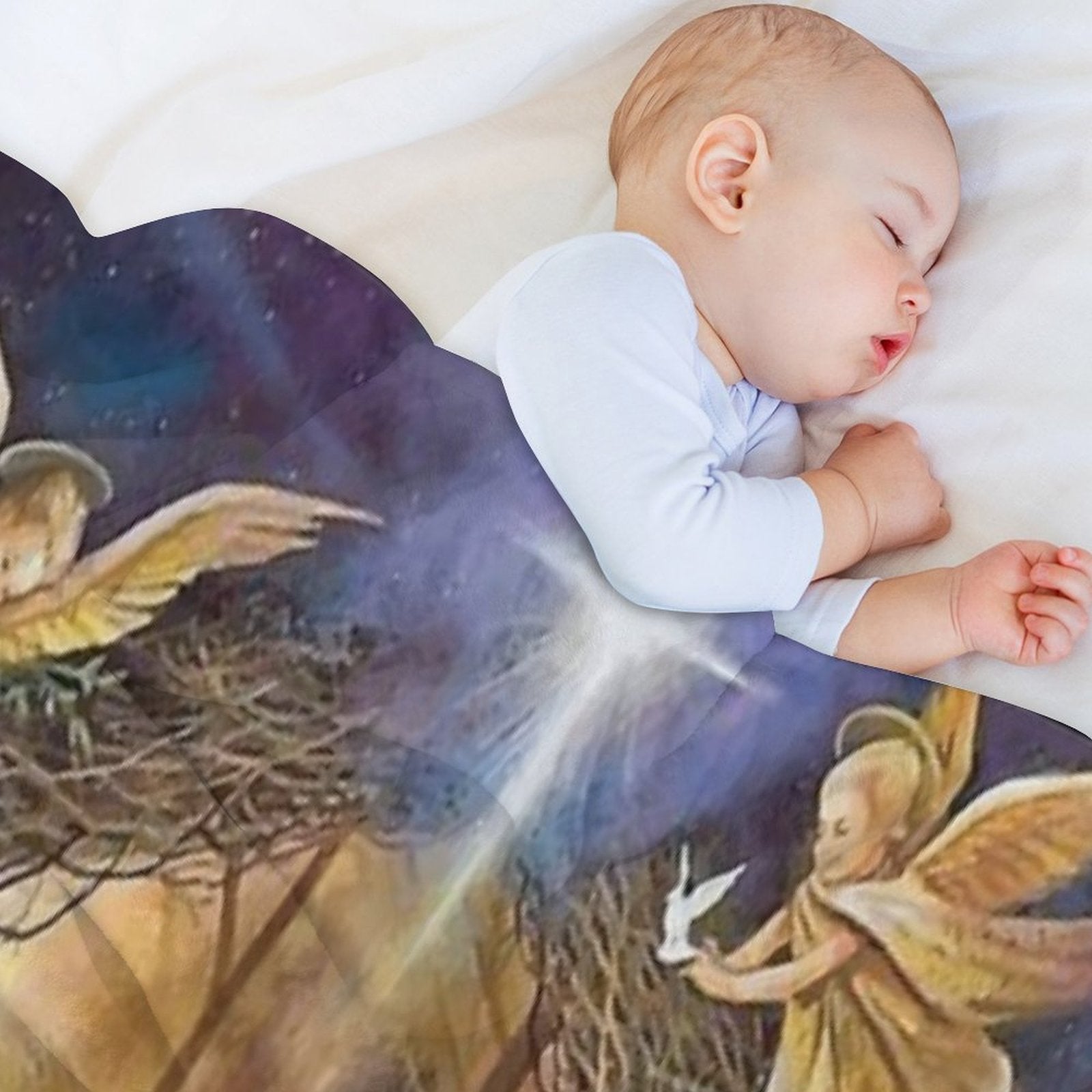 Christian Christmas Nativity Versatility Throw Blanket