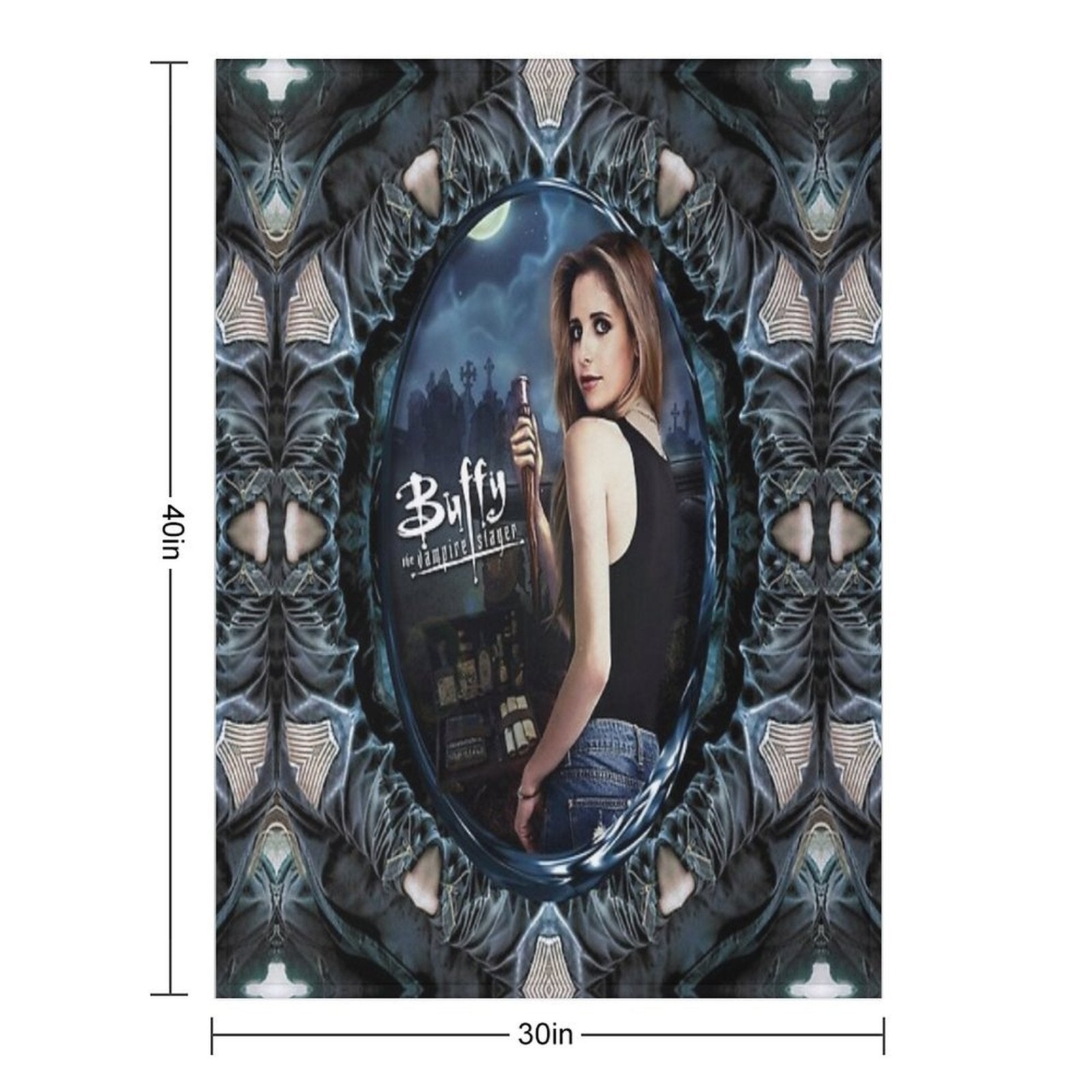 Buffy The Vampire Slayer Sustainable Throw Blanket