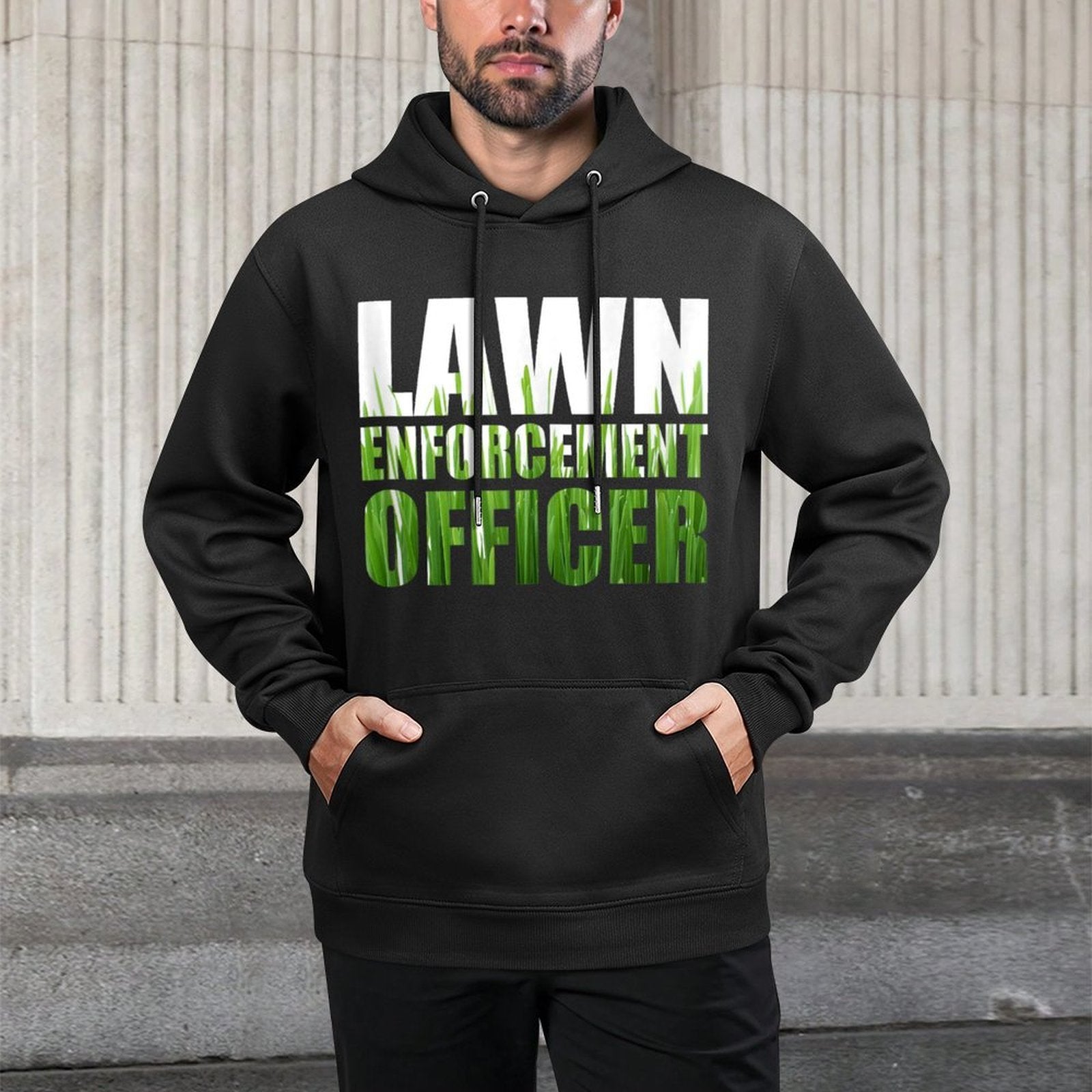 Lawn Enforcement Officer Grass Cutting Mowing Landscape Gift Versatile Streetwear Hoodie