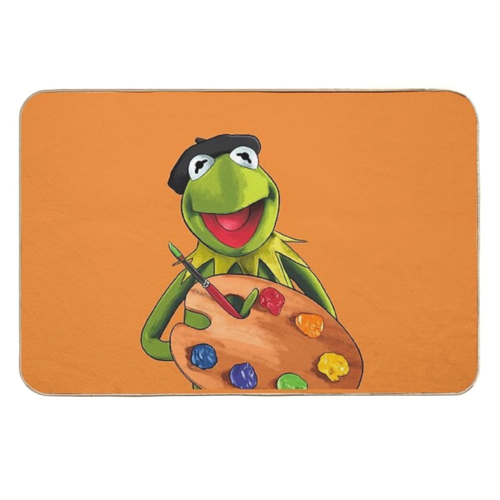 Artist Kermit  Slip-Resistant Bath Mat