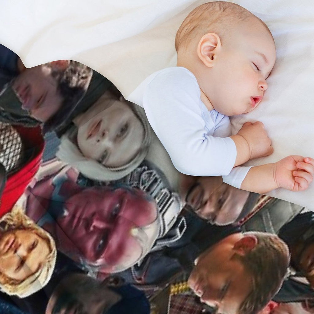 A. Assemble Photo Collage Eco-conscious Throw Blanket