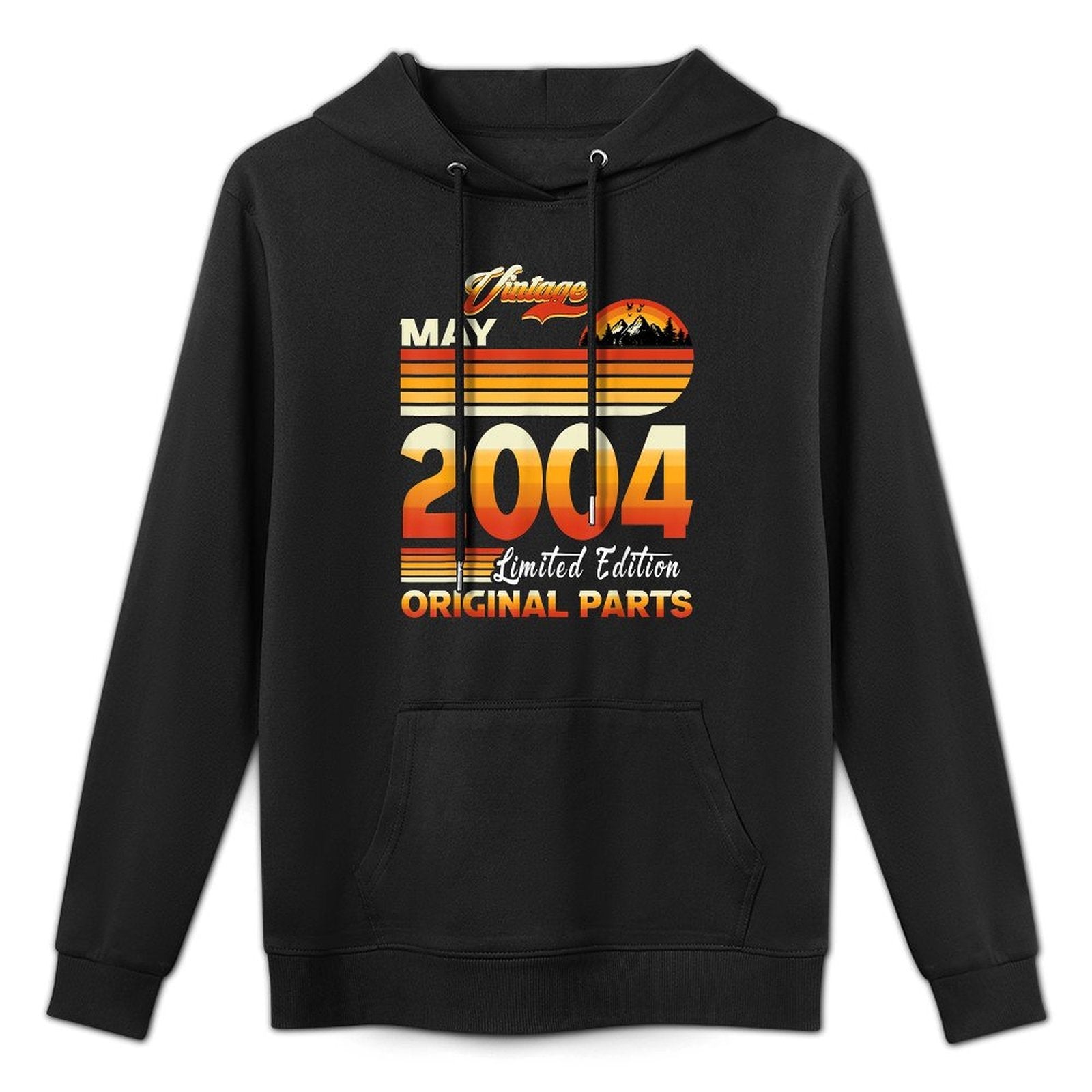 21 Years Old Retro Vintage May 2004 Funny 21st Birthday Casual Wear Hoodie