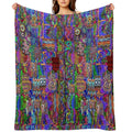 Pop Abstract Velvety-soft Throw Blanket
