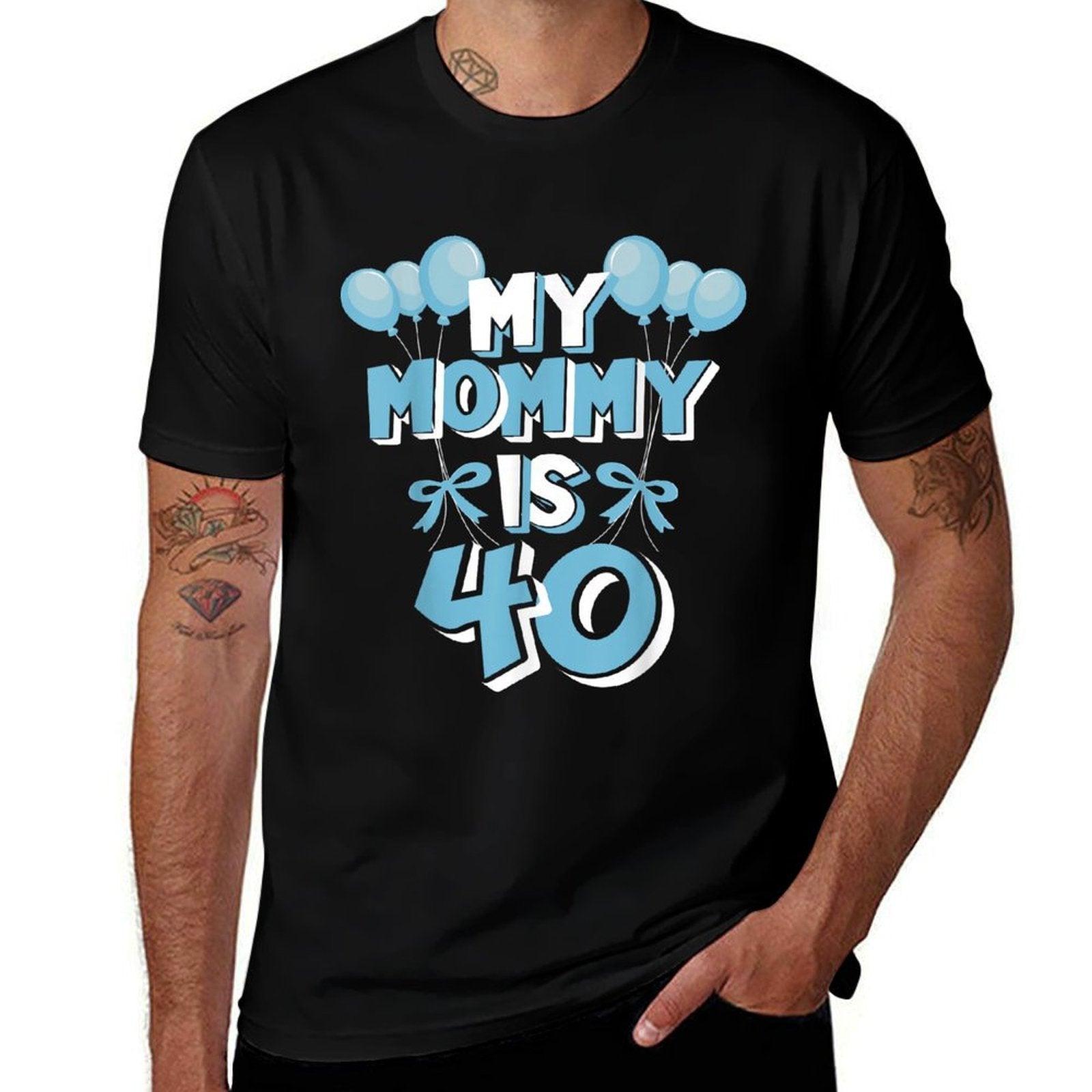 My Mommy Is 40 Years Old Mom 40th Birthday  Stretchy T-Shirt