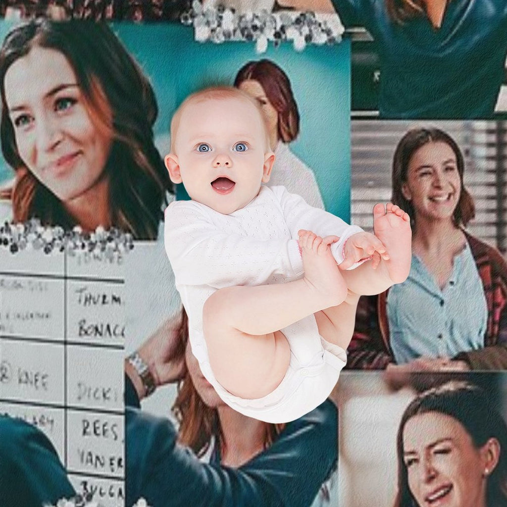 Amelia Shepherd Collage ) Quick-dry Throw Blanket