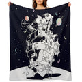 Castle in A Starry Night All-season Throw Blanket