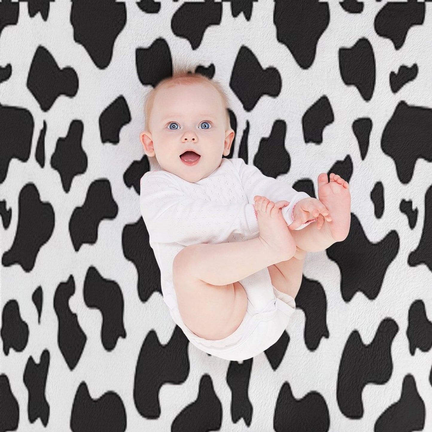 Cow Print Easy Care Throw Blanket