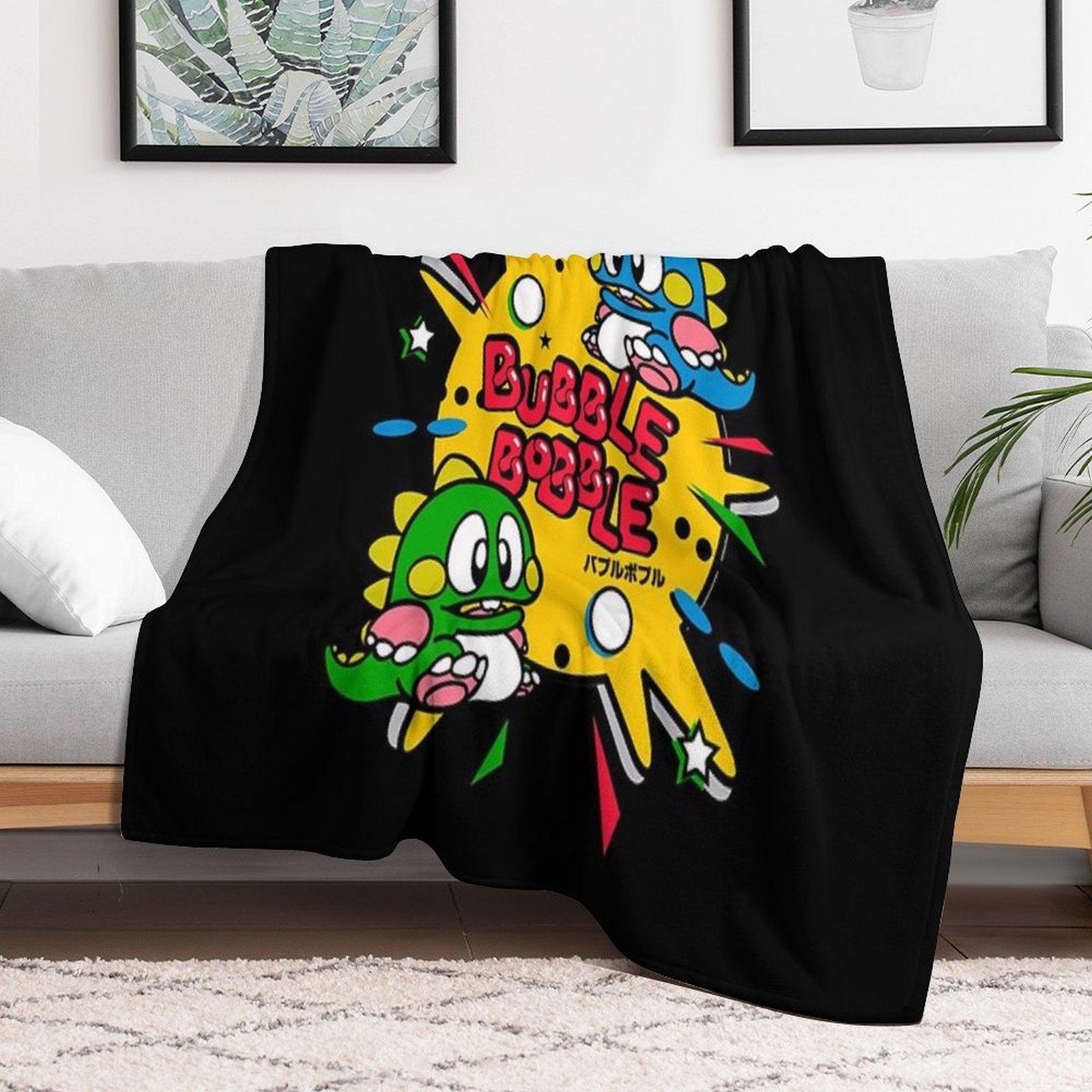 Bubble Bobble All-season Throw Blanket