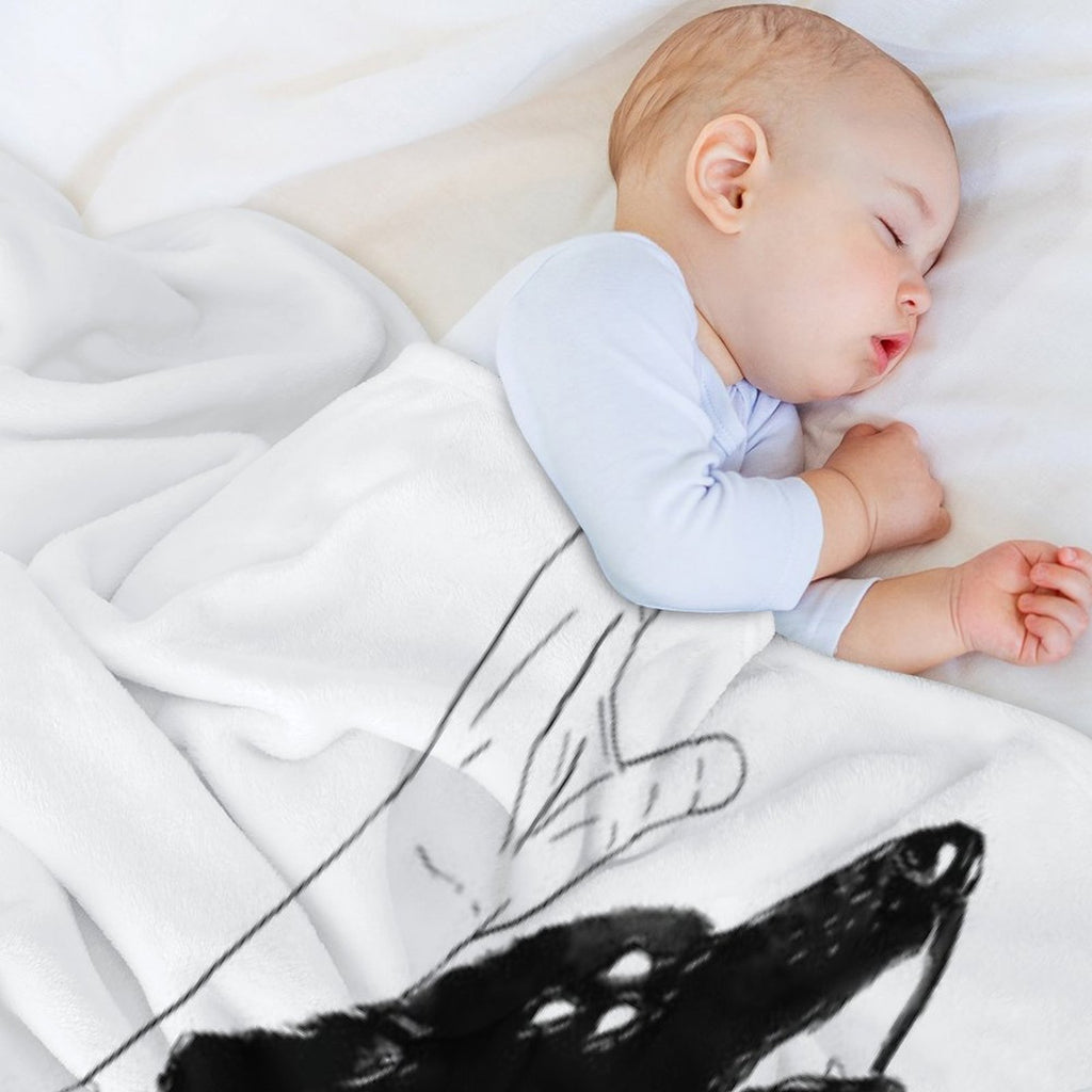 Wolves of Paris Machine-washable Throw Blanket