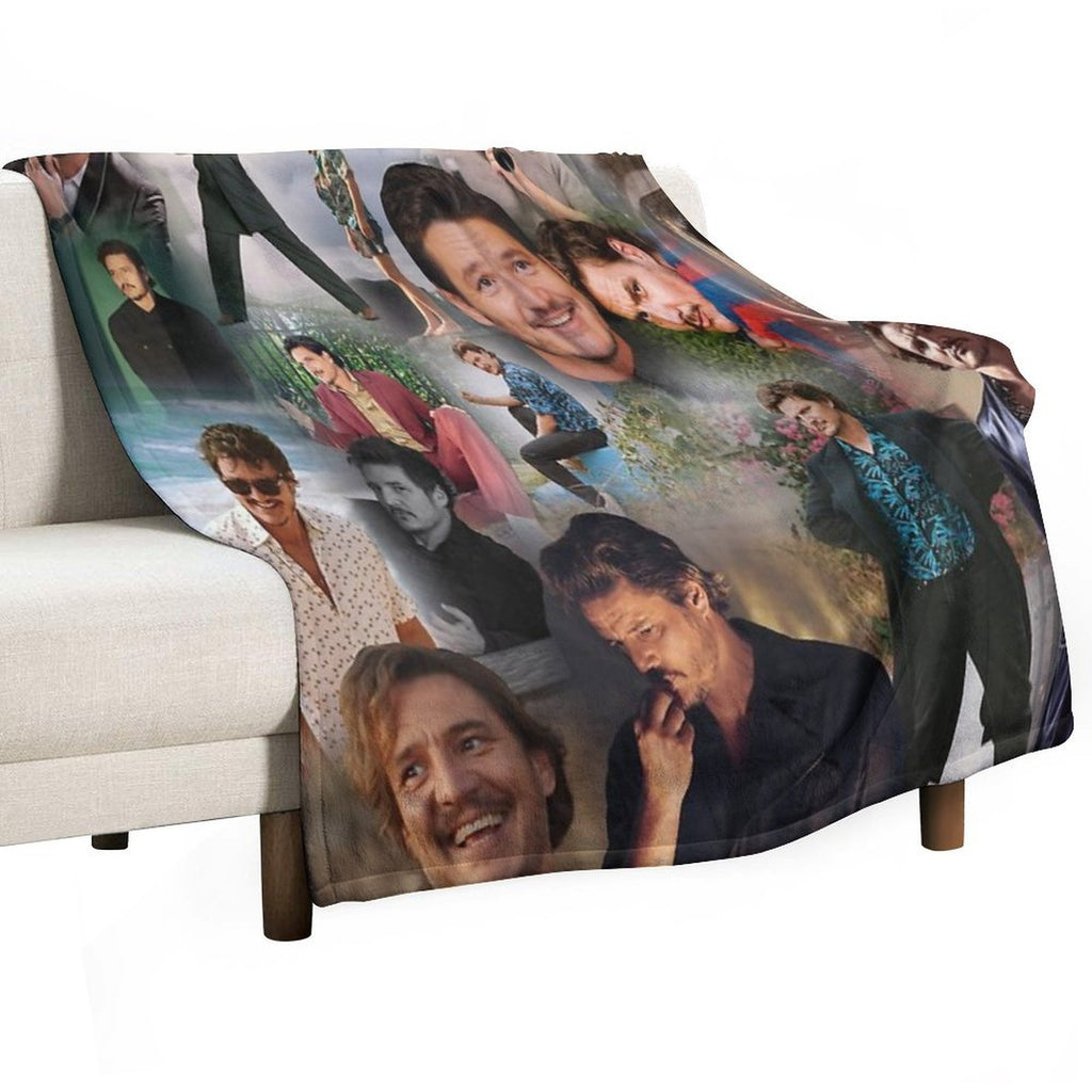 Pedro Pascal Premium Throw Blanket