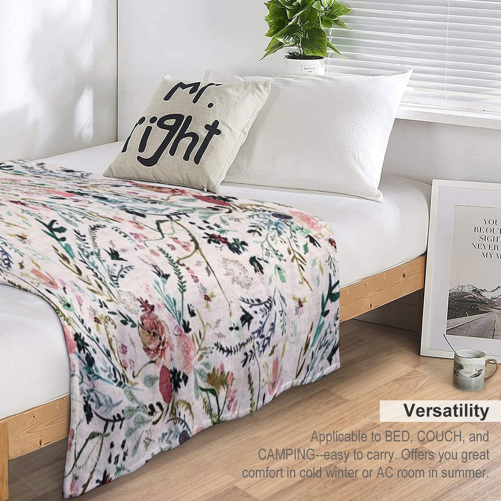 Fable Floral Velvety-soft Throw Blanket