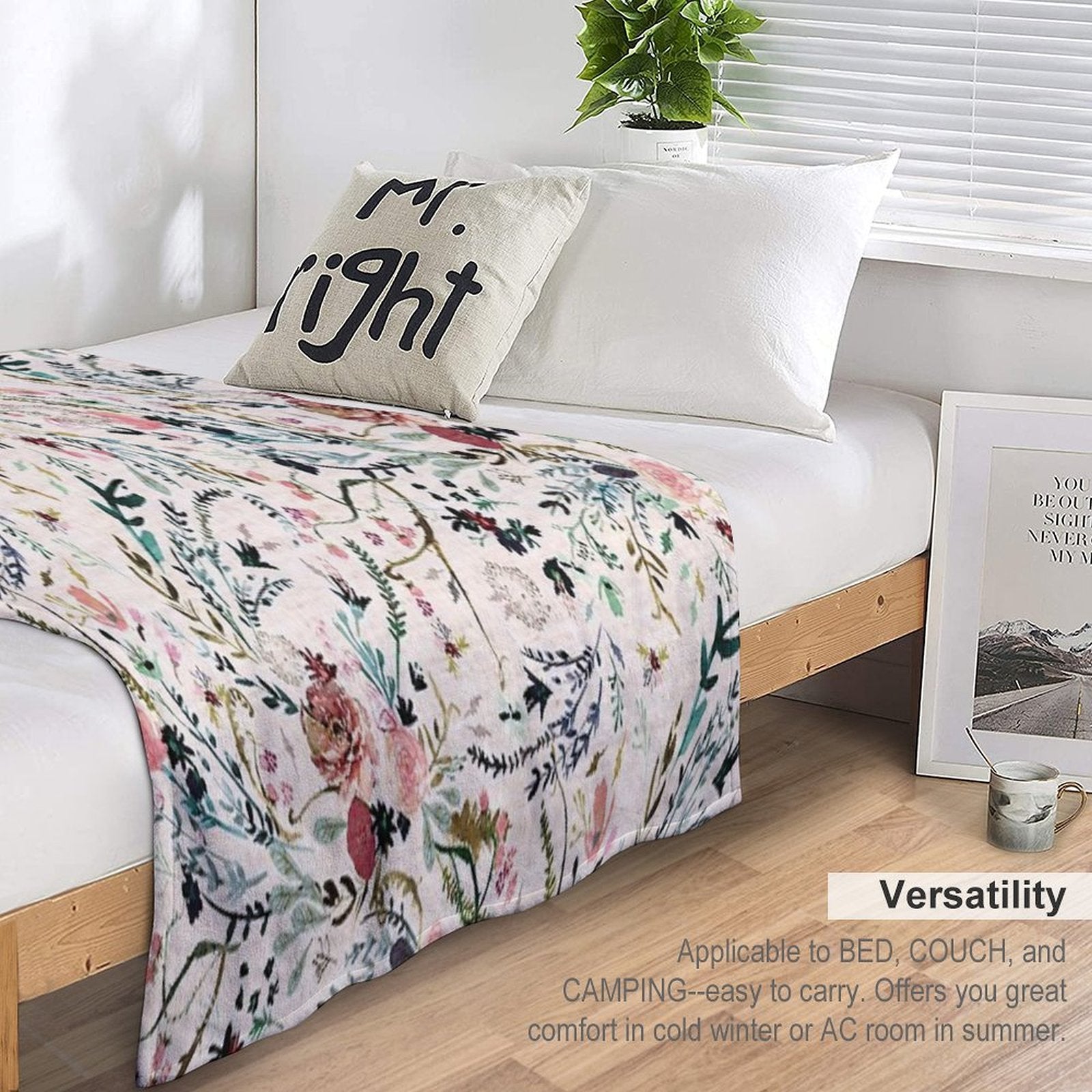 Fable Floral Velvety-soft Throw Blanket