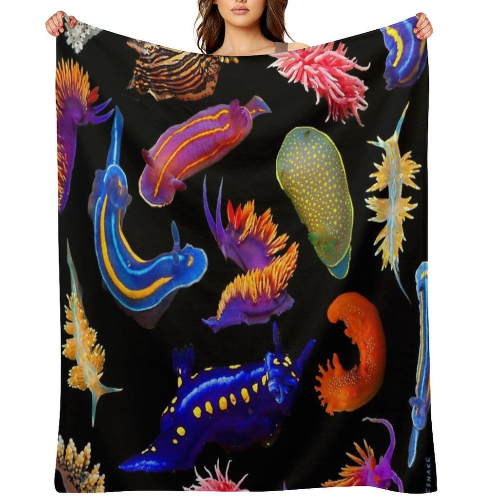 Nudibranchia All-season Throw Blanket