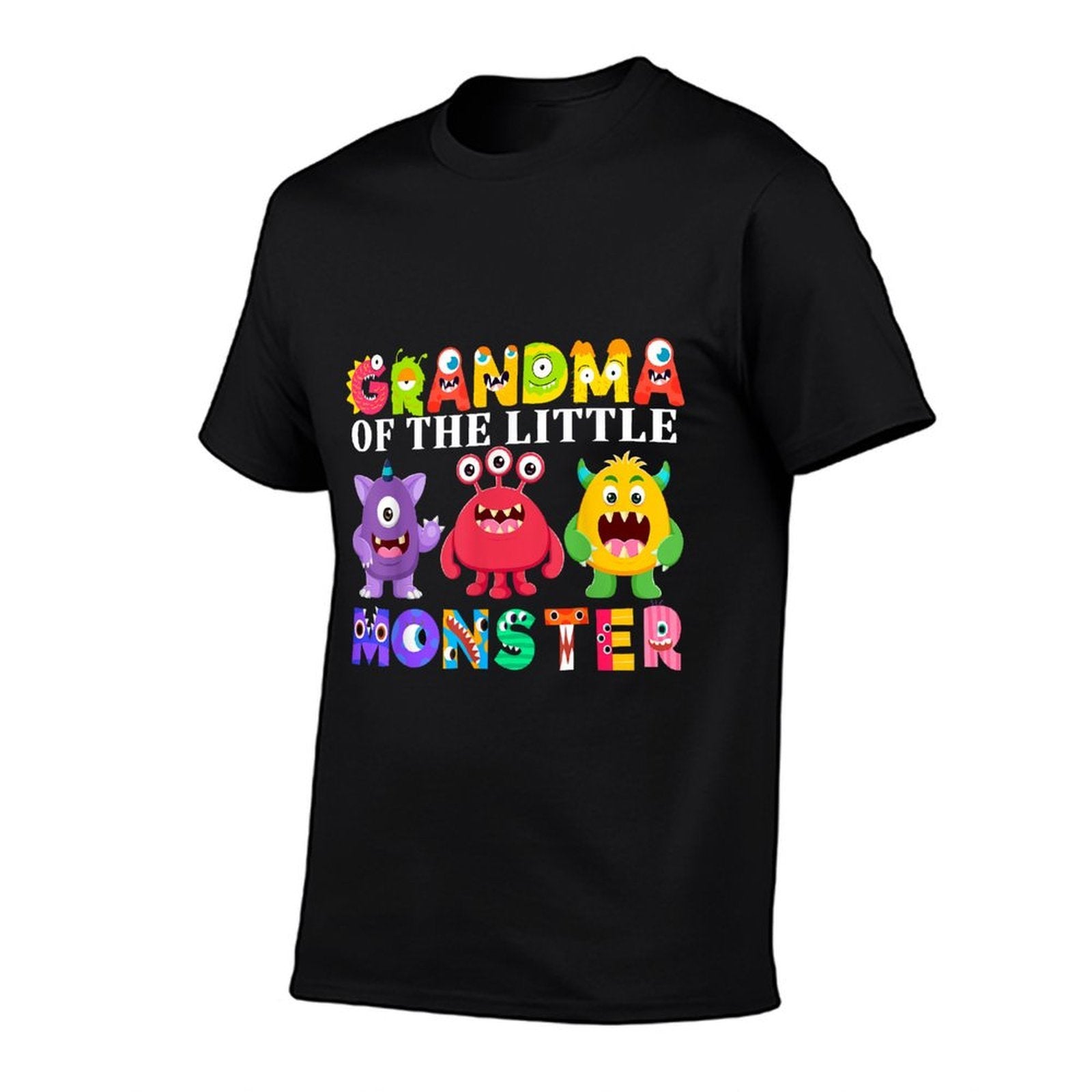 Grandma Of The Little Monster Birthday Party Family Monster  Slim-fit Cut T-Shirt