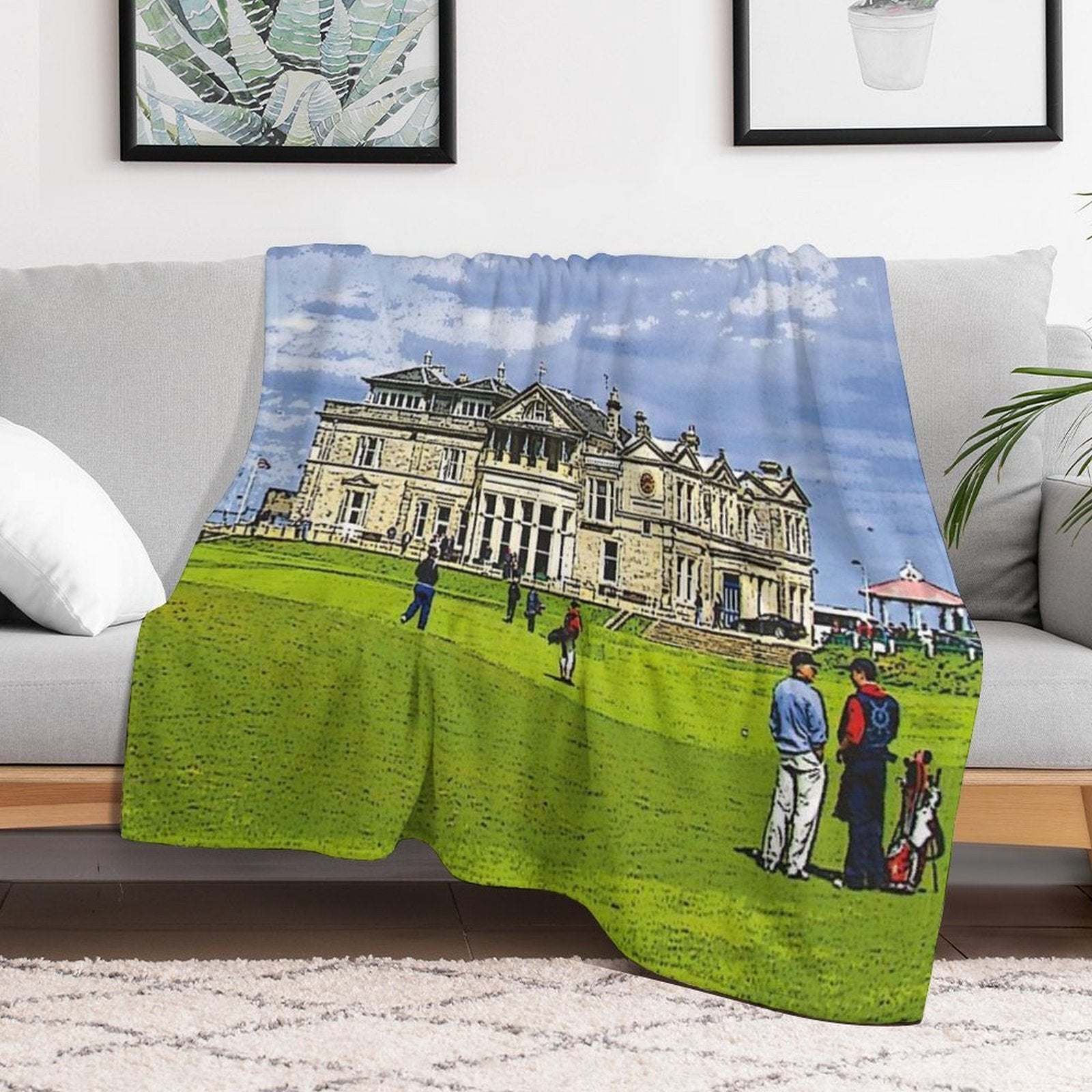 St Andrews Scotland All-season Throw Blanket