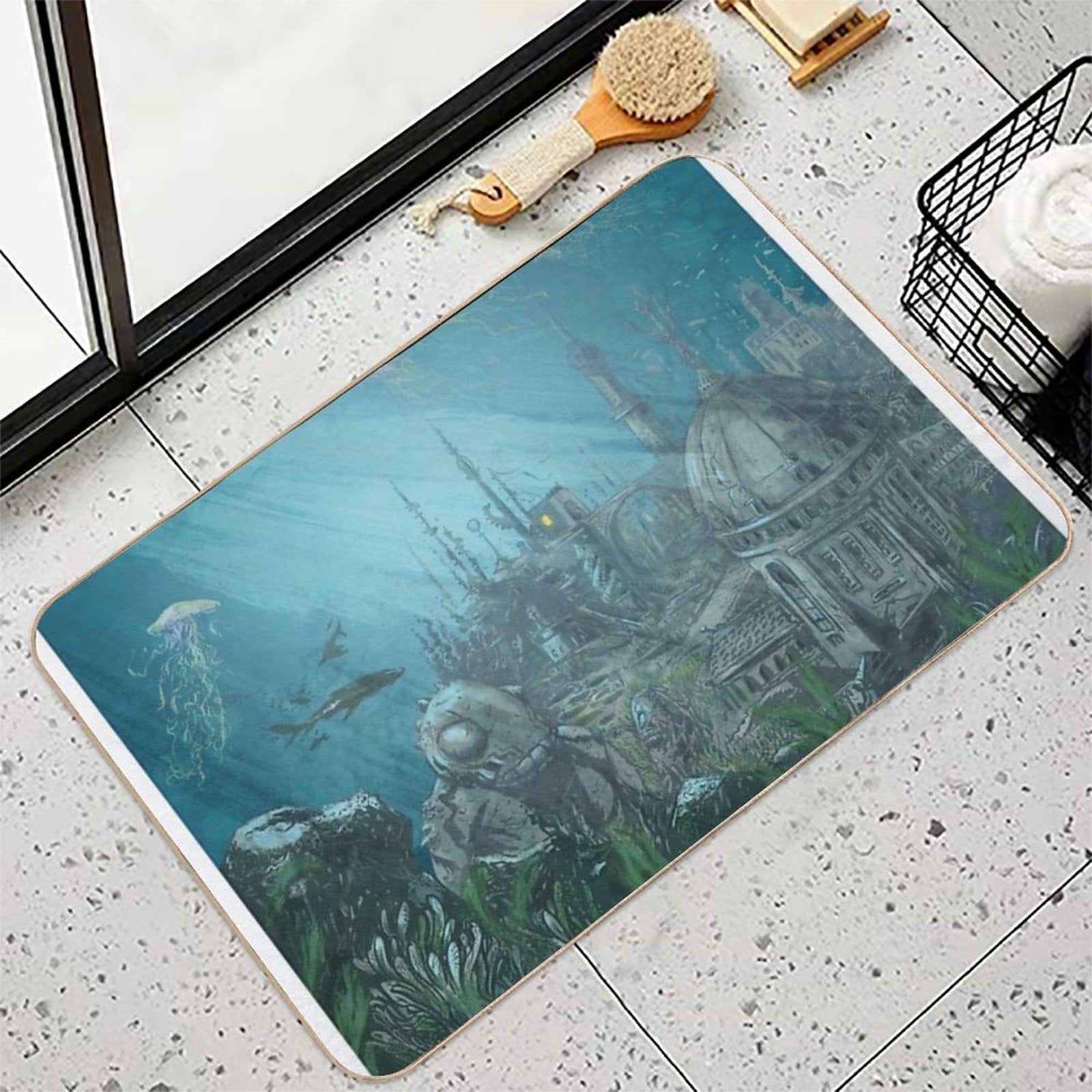 Undersea City - Innsmouth  Toxin-Free Bath Mat