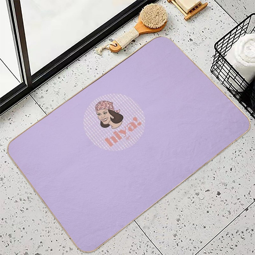 Hiya I  Fade-Resistant Bath Mat