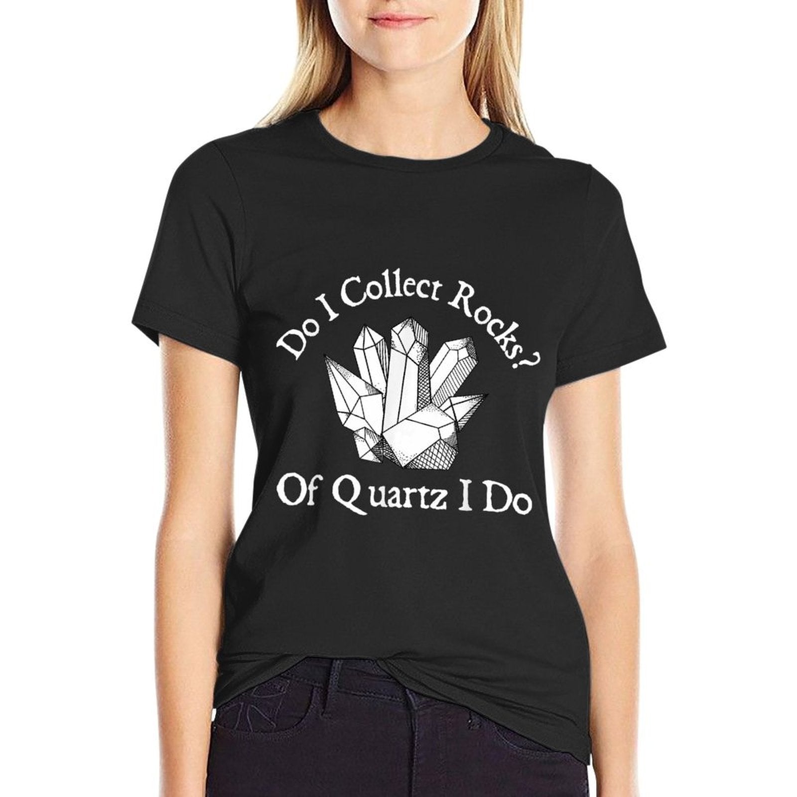 Of Quartz I Do - Rock Collector Geode Hunter Geology  Summer-ready Fabric T-Shirt