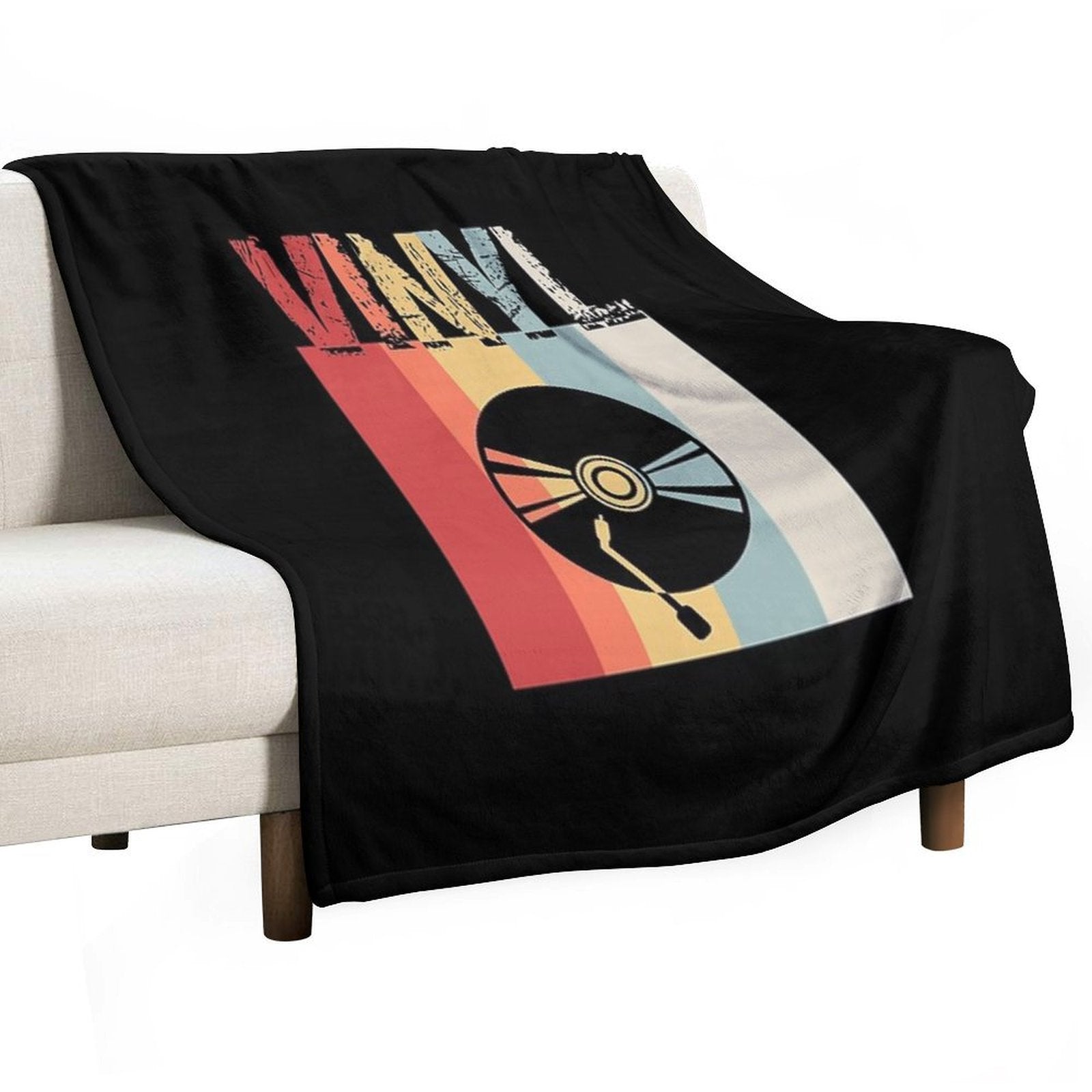 Vinyl Shirt, Vinyl Record Shirt, Vintage Record Shirt, DJ Shirt, Record Collect T Shirt Versatility Throw Blanket