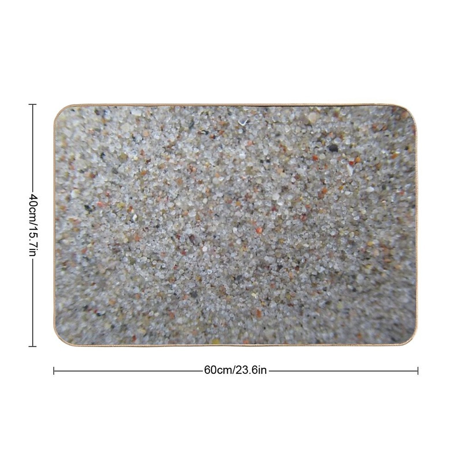 Sand on The Beach Durable Bath Mat