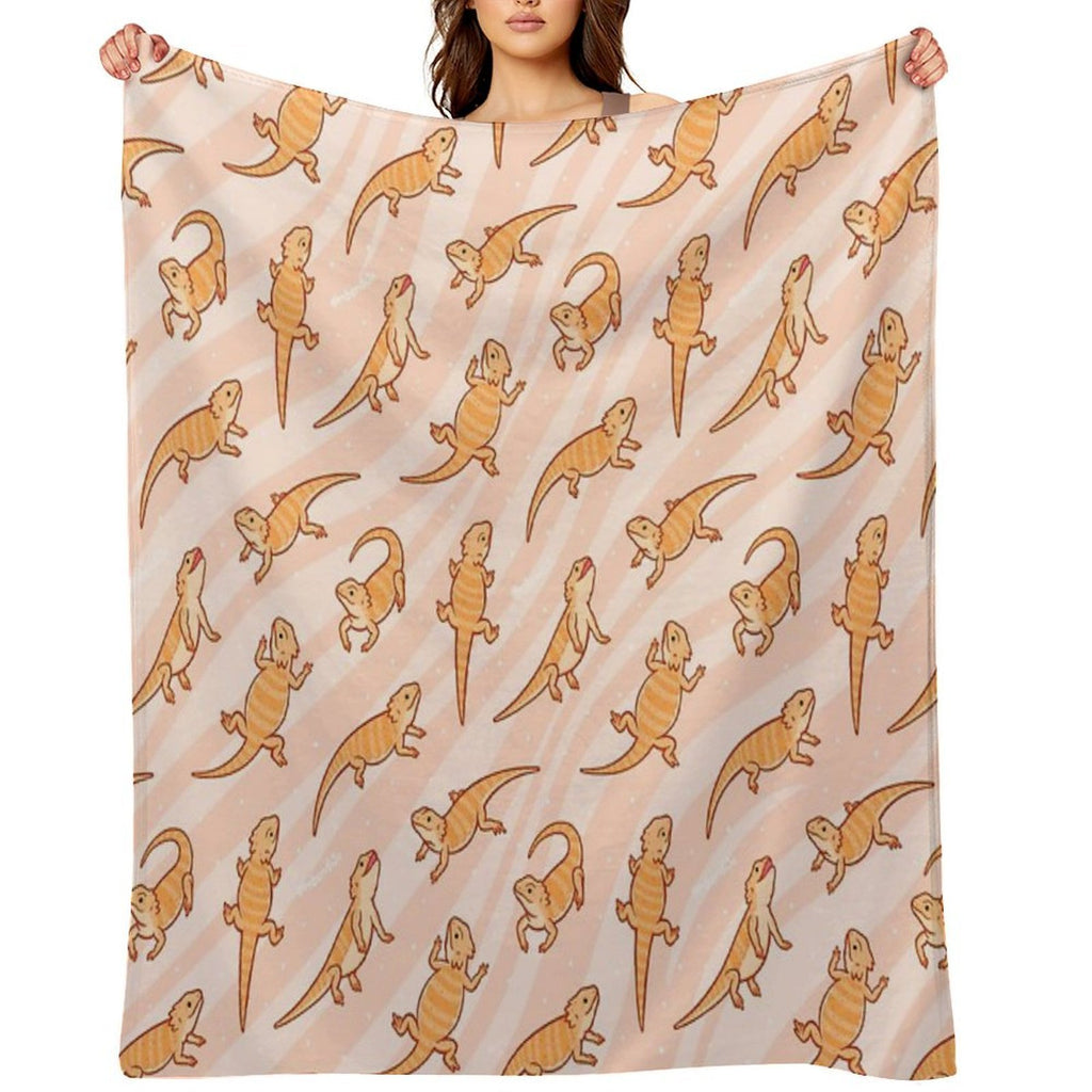 Bearded Dragons Versatility Throw Blanket