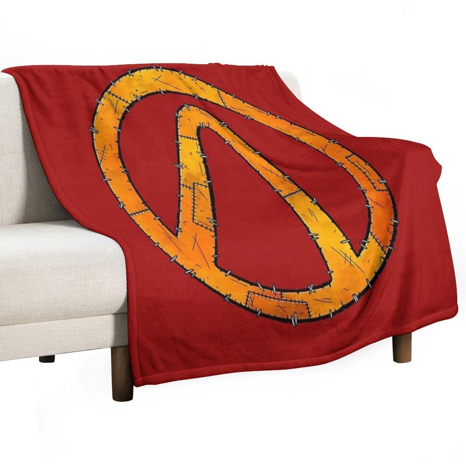 Vault Symbol Stitched - Borderlands Durable Throw Blanket