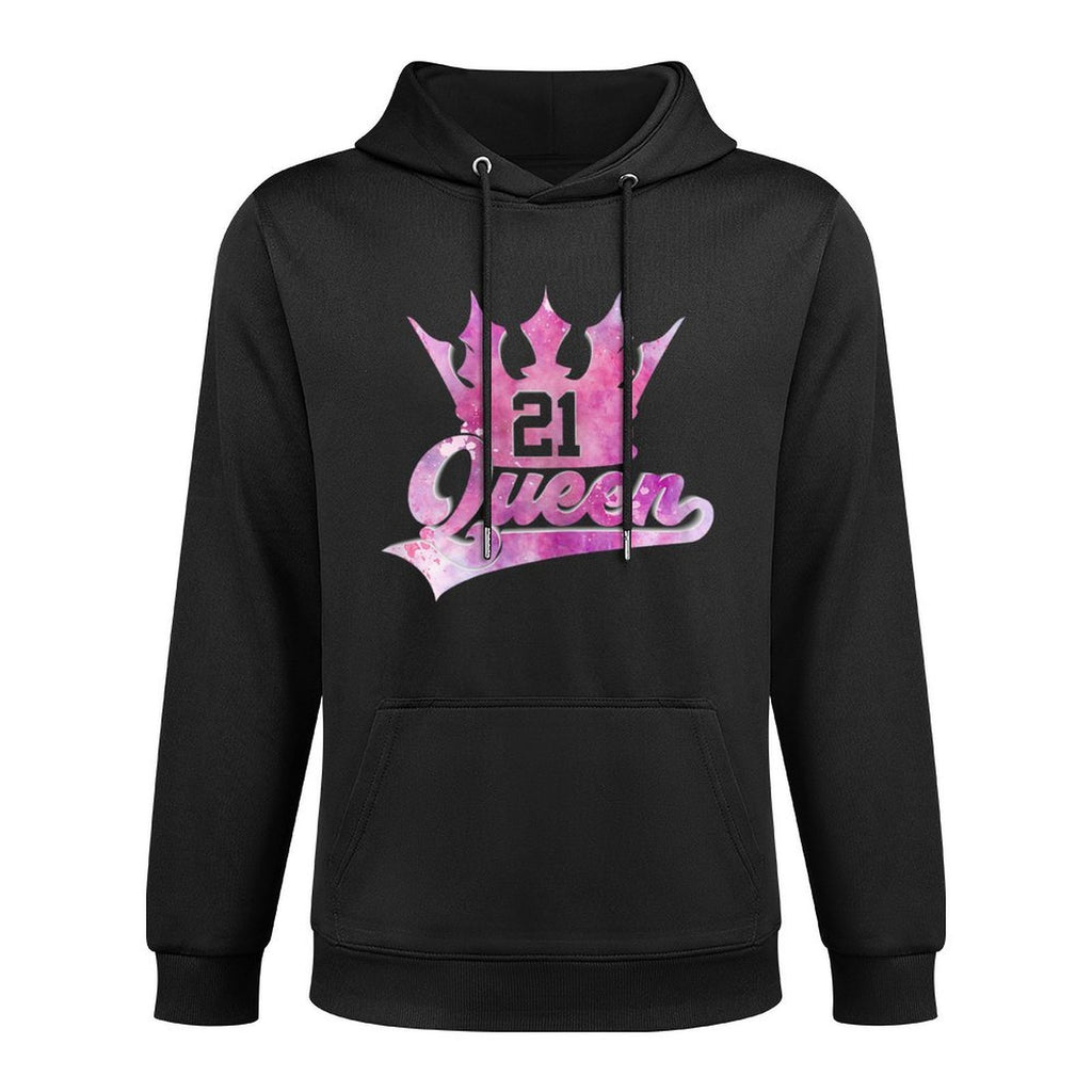 SWEET 21 QUEEN WOMEN 21ST BIRTHDAY Relaxed Fit Hoodie