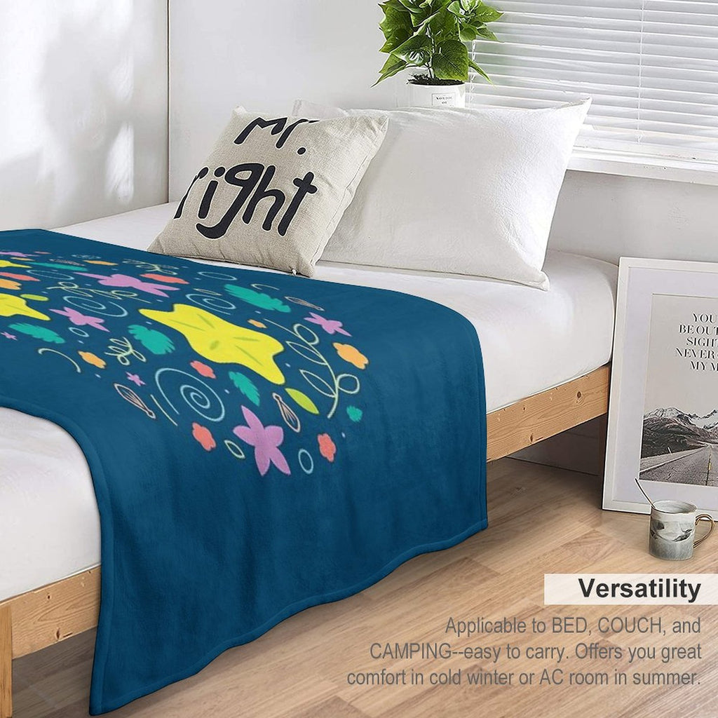 Destiny Pattern - Dark Multi-functional Throw Blanket