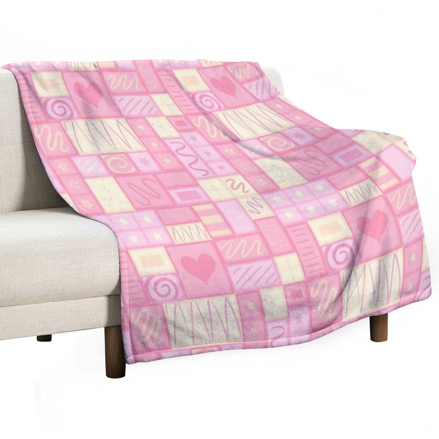 Strawberry Chocolate Shrink-resistant Throw Blanket