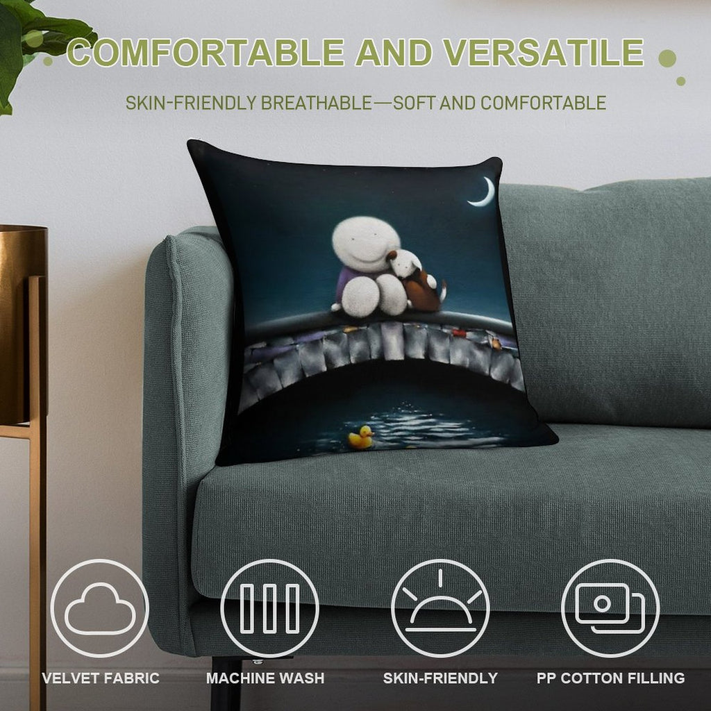 Doug Hyde Soft Home Decor Throw Pillow