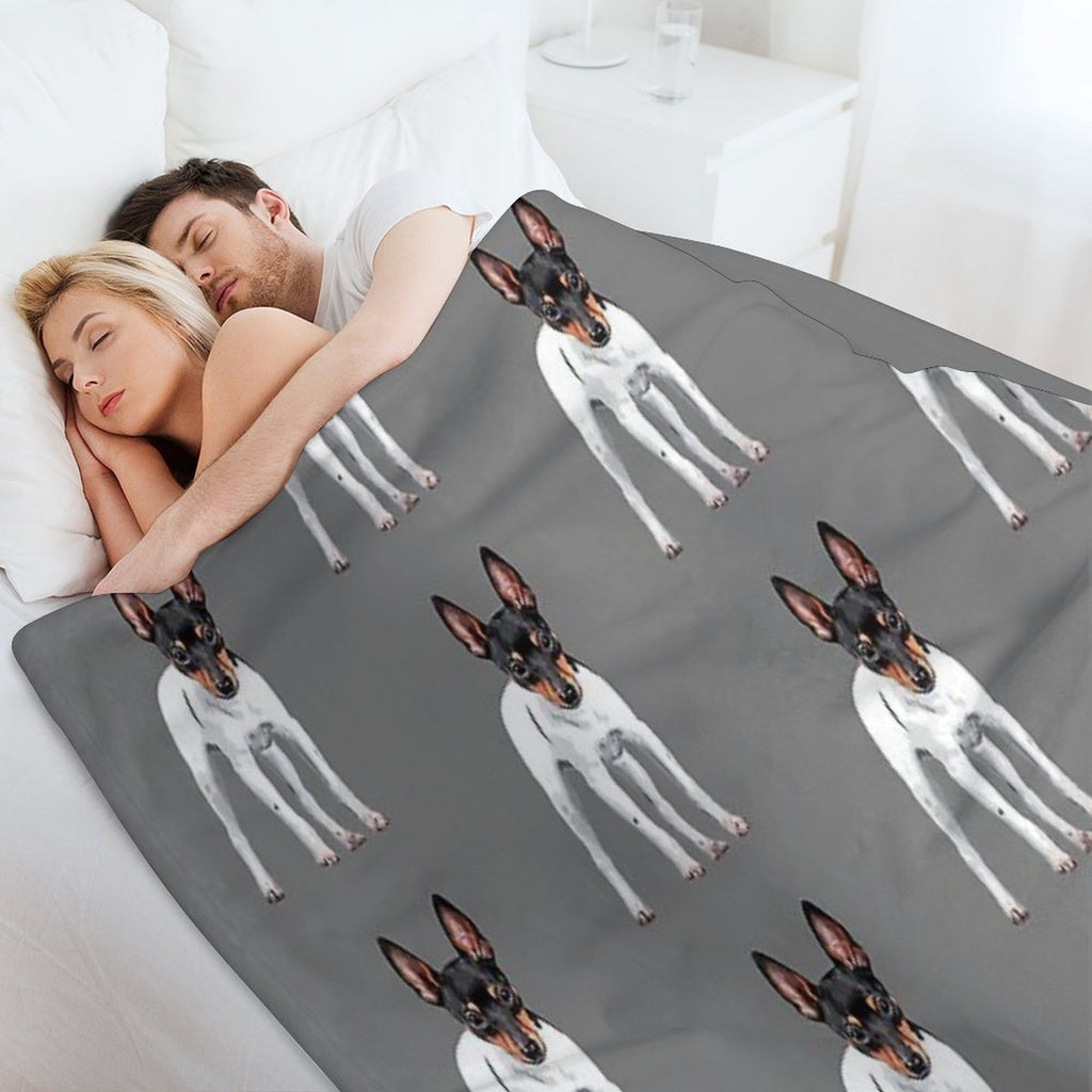 Toy Fox Terrier Versatility Throw Blanket