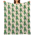 Froggy Chair Velvety-soft Throw Blanket