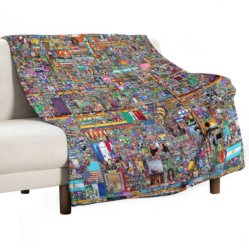RPlace 2022 - 6000x6000 Comfort Throw Blanket