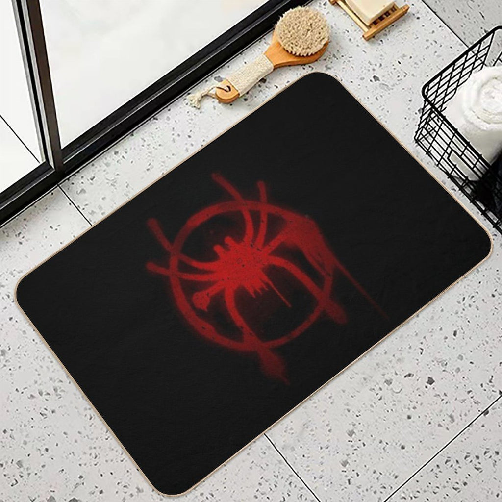 Miles Morales Spider Symbol  Slip-Resistant Bath Mat