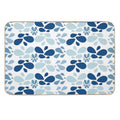Abstract Blue  Repositionable Bath Mat