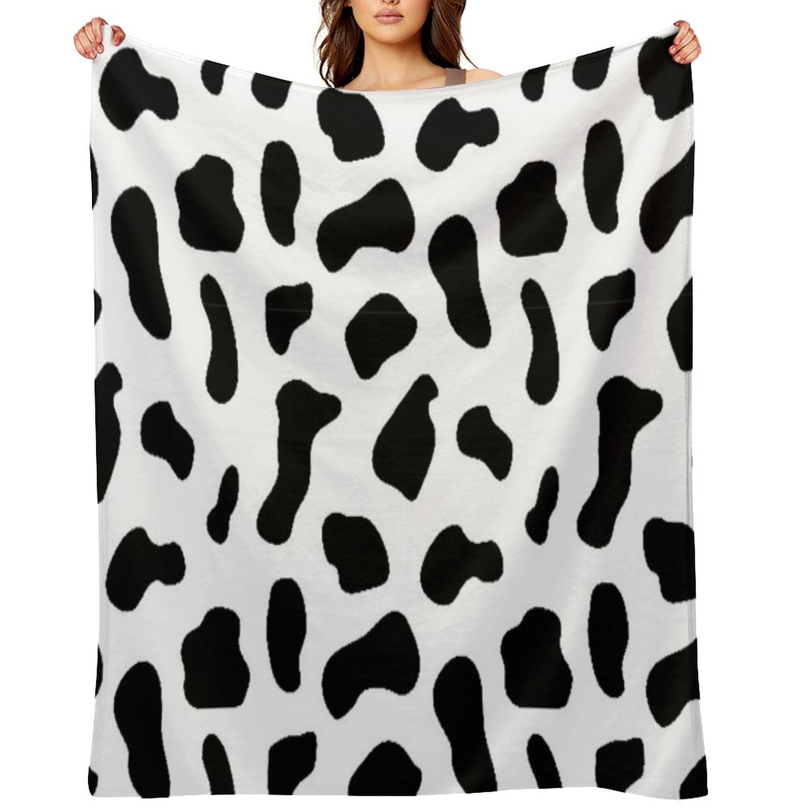 Cow Print Gift-ready Throw Blanket