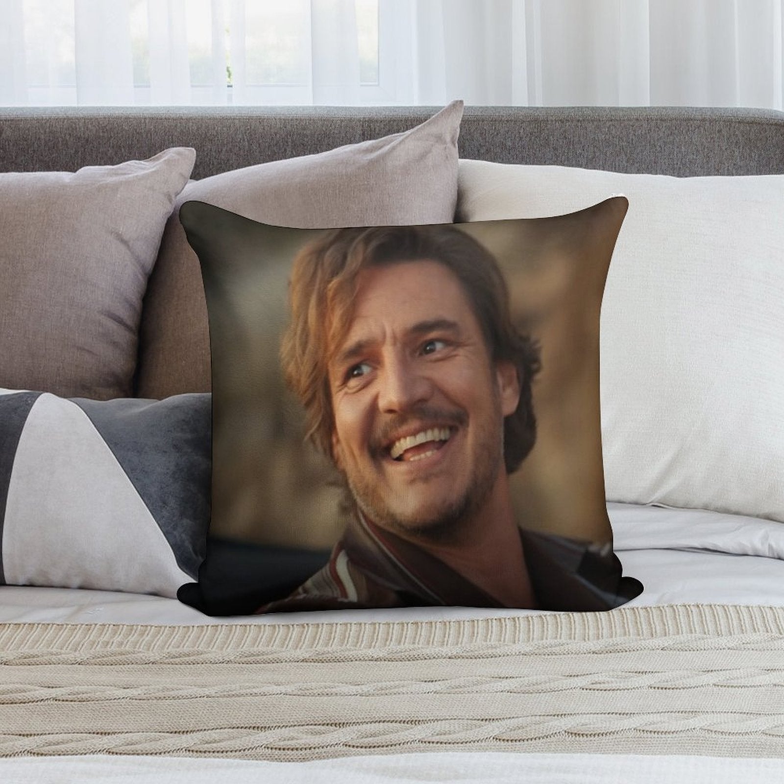 Unhinged Pedro Pascal Soft Multiple Sizes Throw Pillow