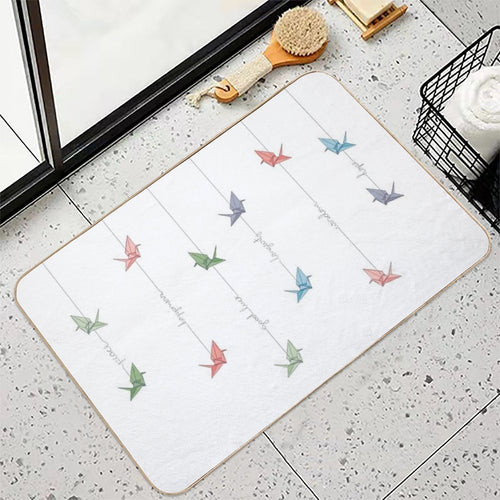 All I Wish for You - Tsuru's Symbolism  Multi-Purpose Bath Mat
