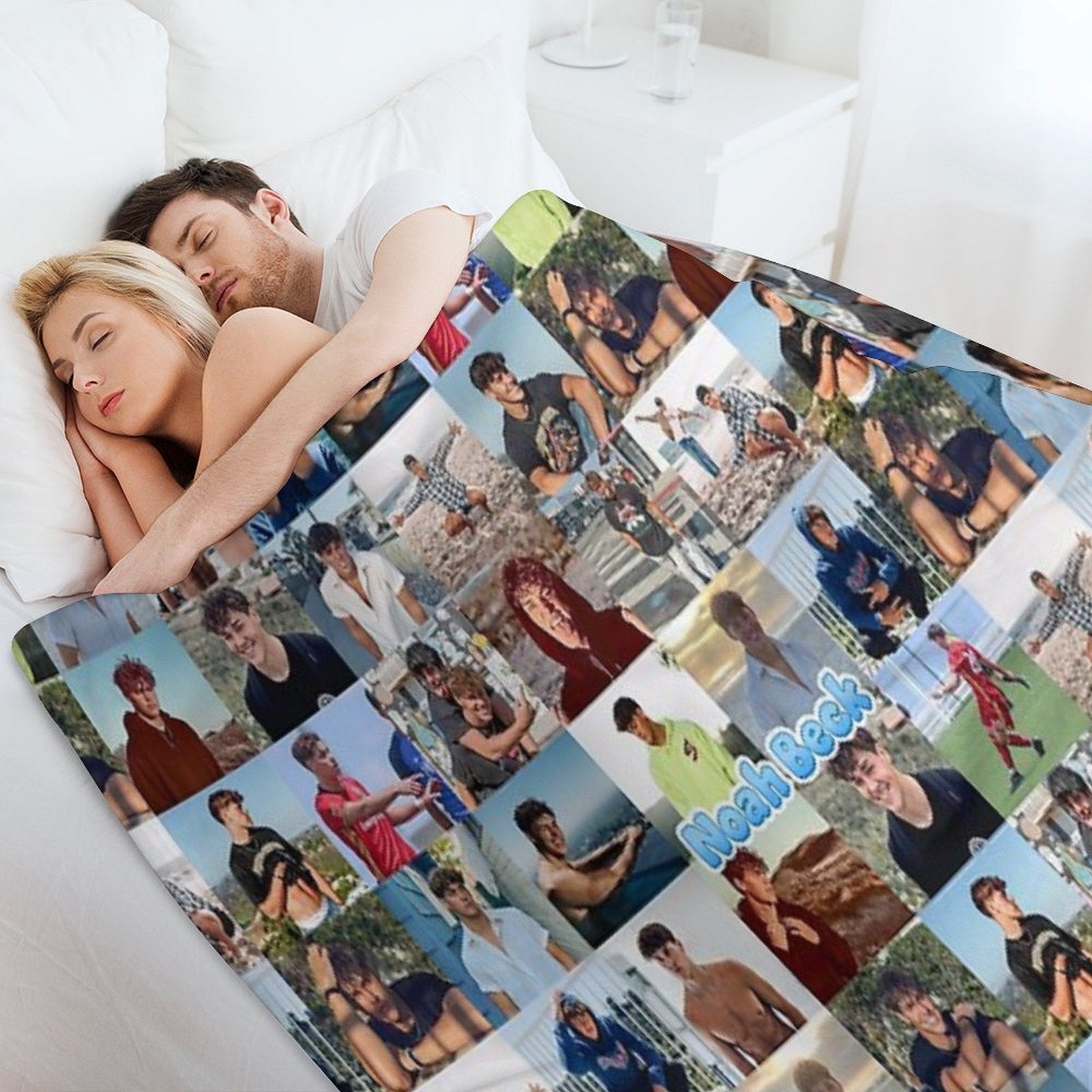 Noah Beck Collage Sustainable Throw Blanket