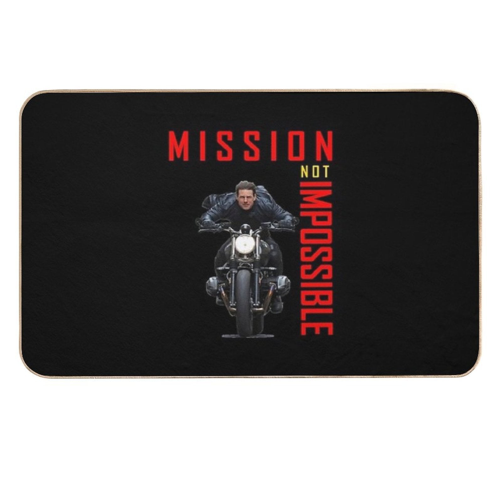 Mission Not Impossible Cool Motorbike Design  Slip-Resistant Bath Mat