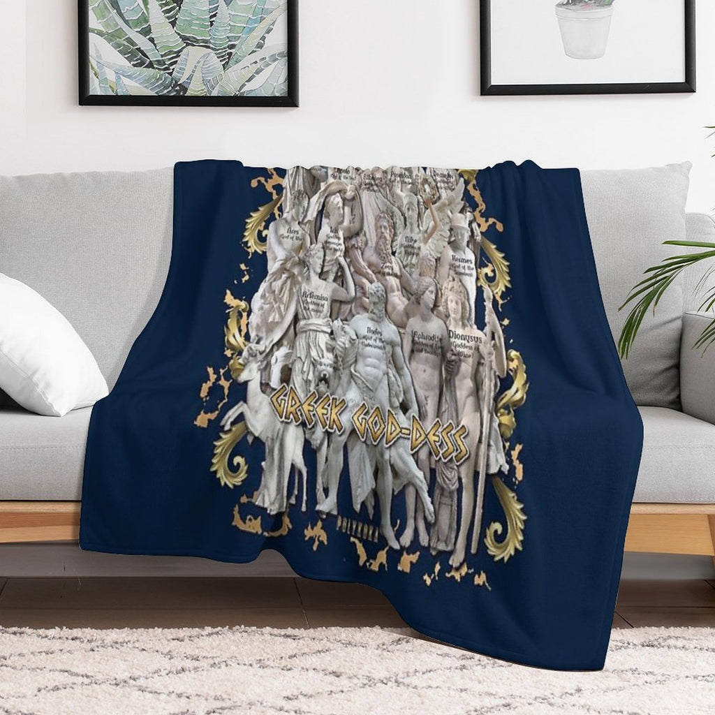 Greek God-Dess Quick-dry Throw Blanket