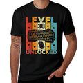 Level 30 Unlocked Gaming Keyboard 30th Birthday Men Women  Cotton T-Shirt