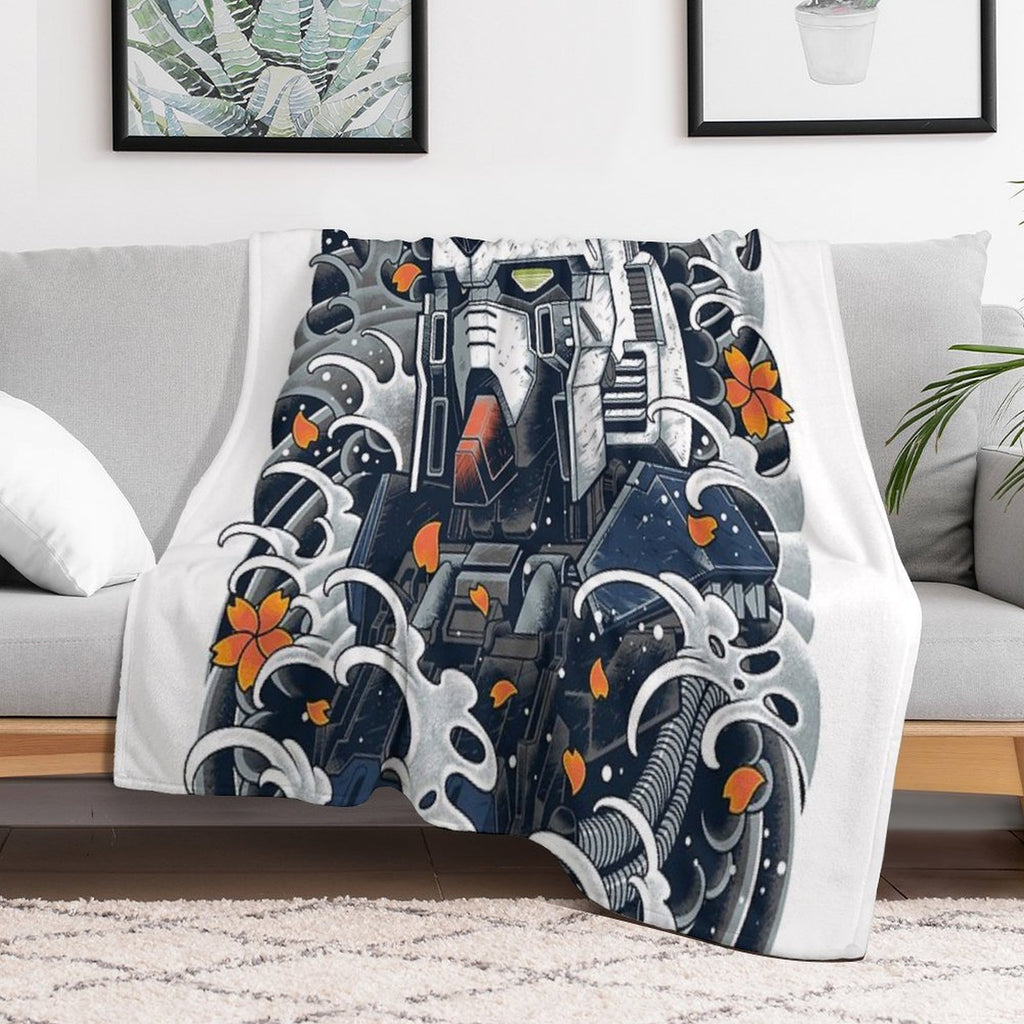 Nu Gundam Awesome Multi-functional Throw Blanket