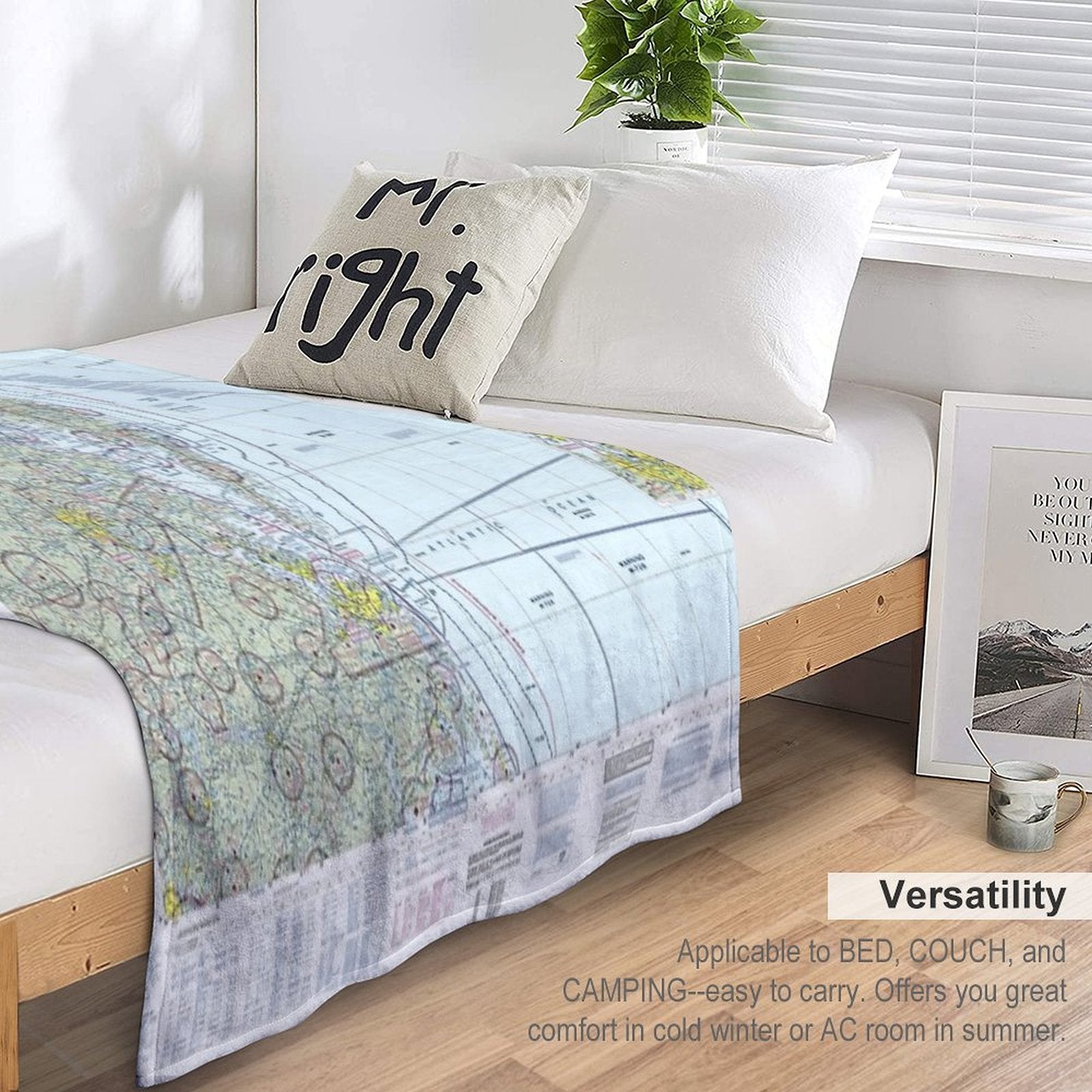 Wash DC Sectional Plush Throw Blanket