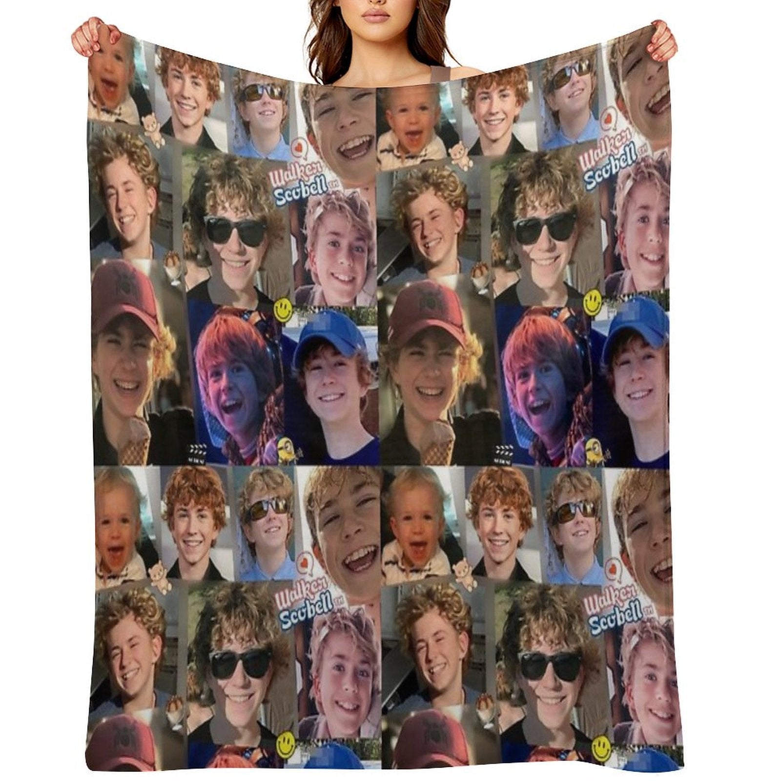 Percy Jackson Walker Scobell Collage All-season Throw Blanket